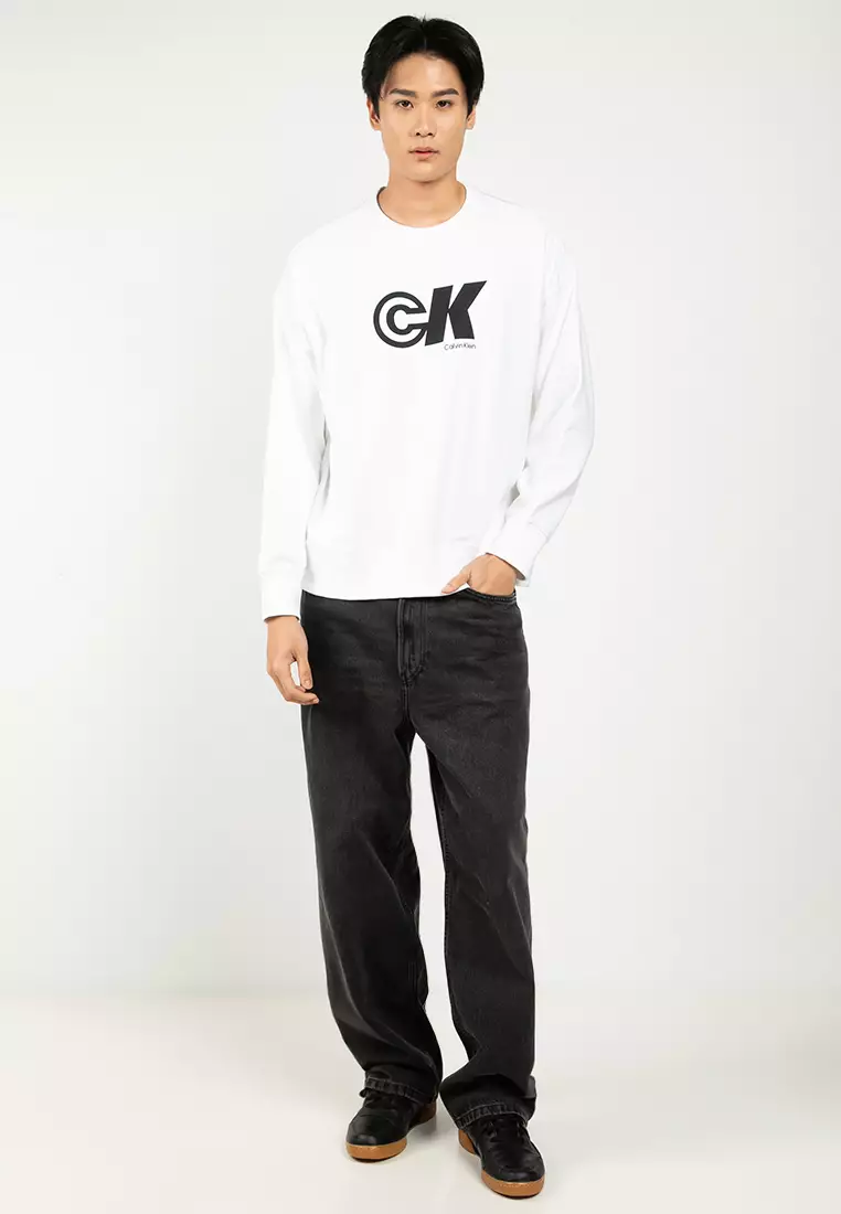 Premium Terry Sport Graphic Crewneck Sweatshirt - Calvin Klein Jeans