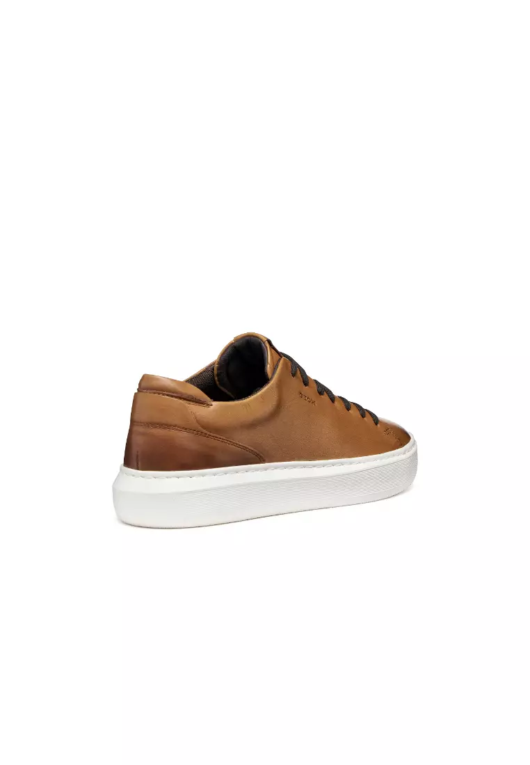 GEOX Men Deiven Leather Sneakers - Light Brown U655WA-00043-C6002S6