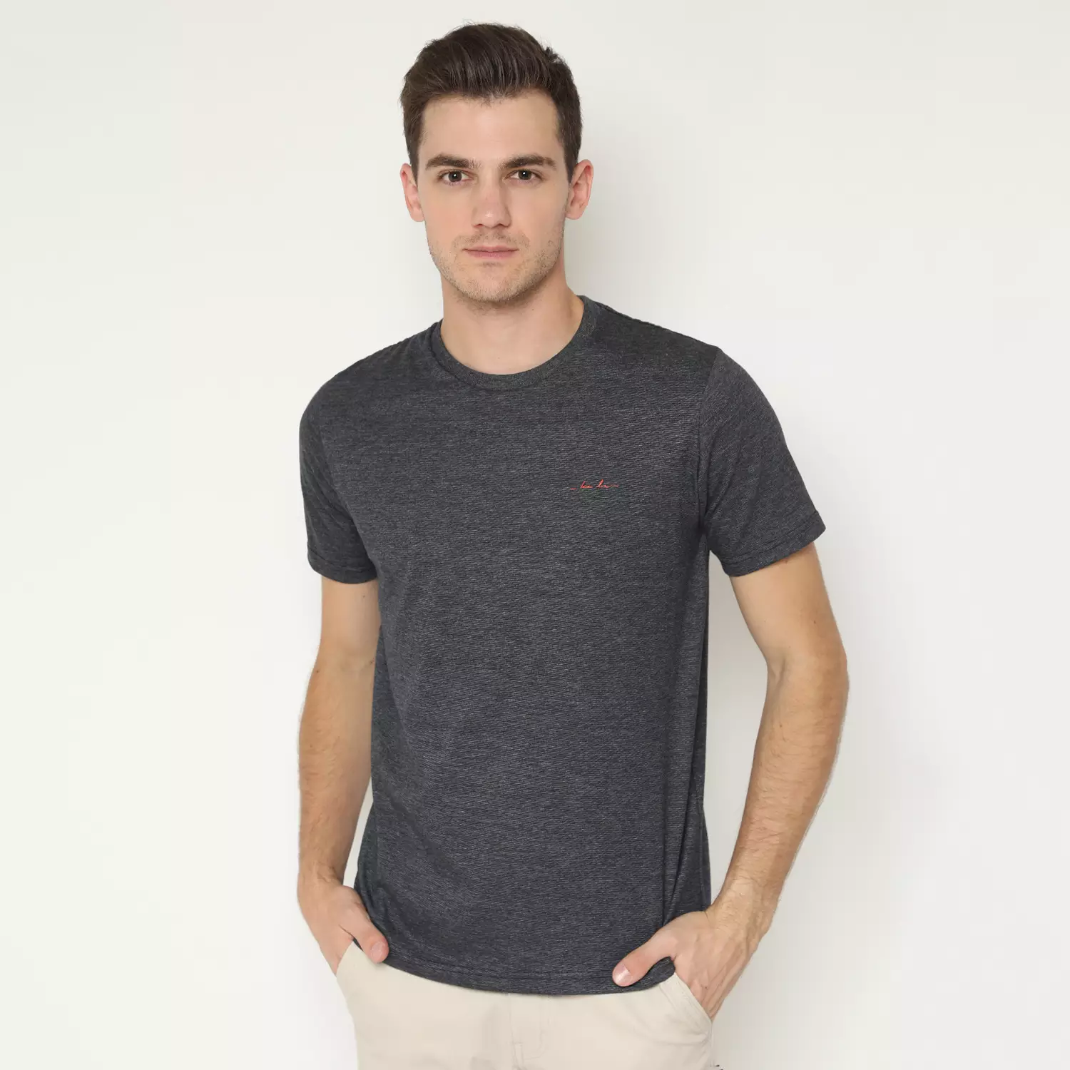 Kale Arthur Black / T-Shirt Polos Pria Lengan Pendek / Unisex Casual