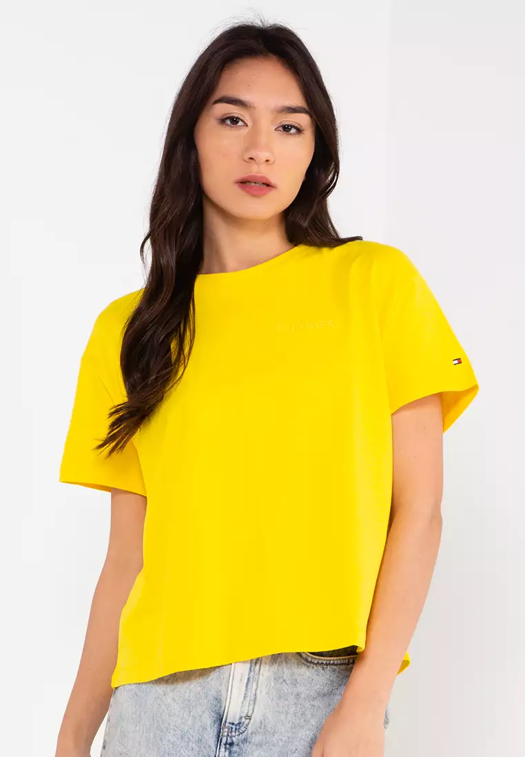 yellow t shirt women