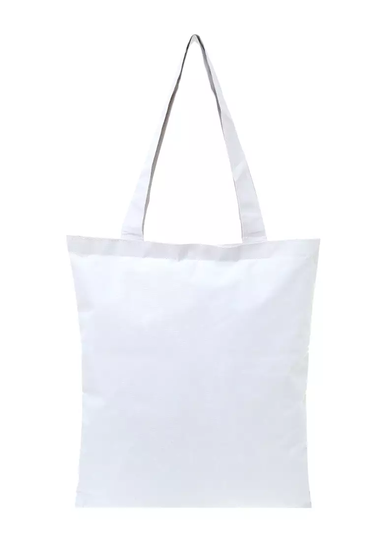 Viola Tote Bag Motif Daun Tas Wanita Quality Premium - White