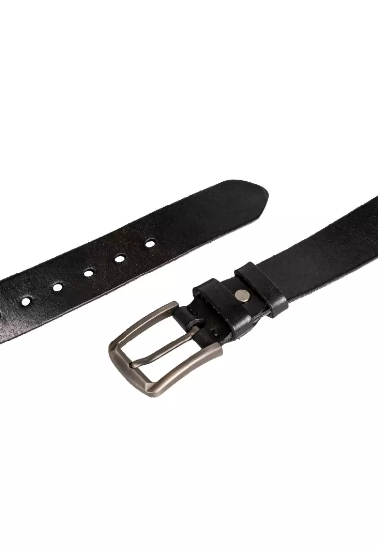 Men's Grain Leather Alloy Pin Buckle Strap Charm Belt BL 713