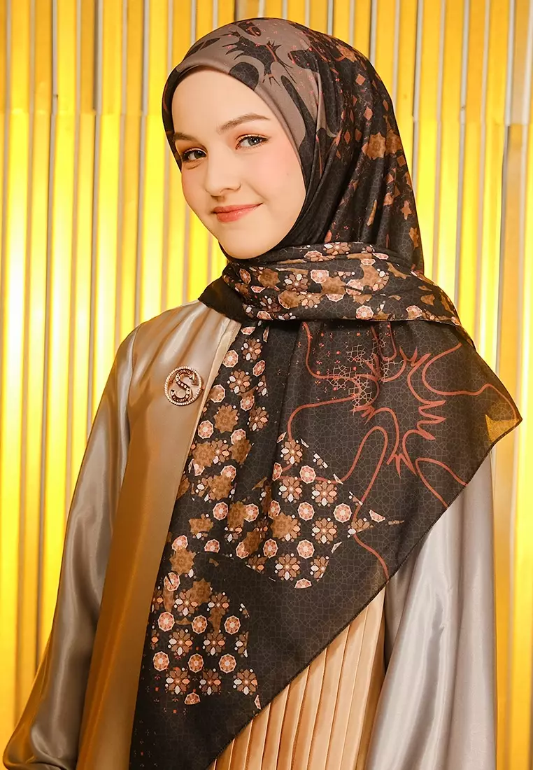 Alinea Printed Scarf | Hijab Segi Empat Motif