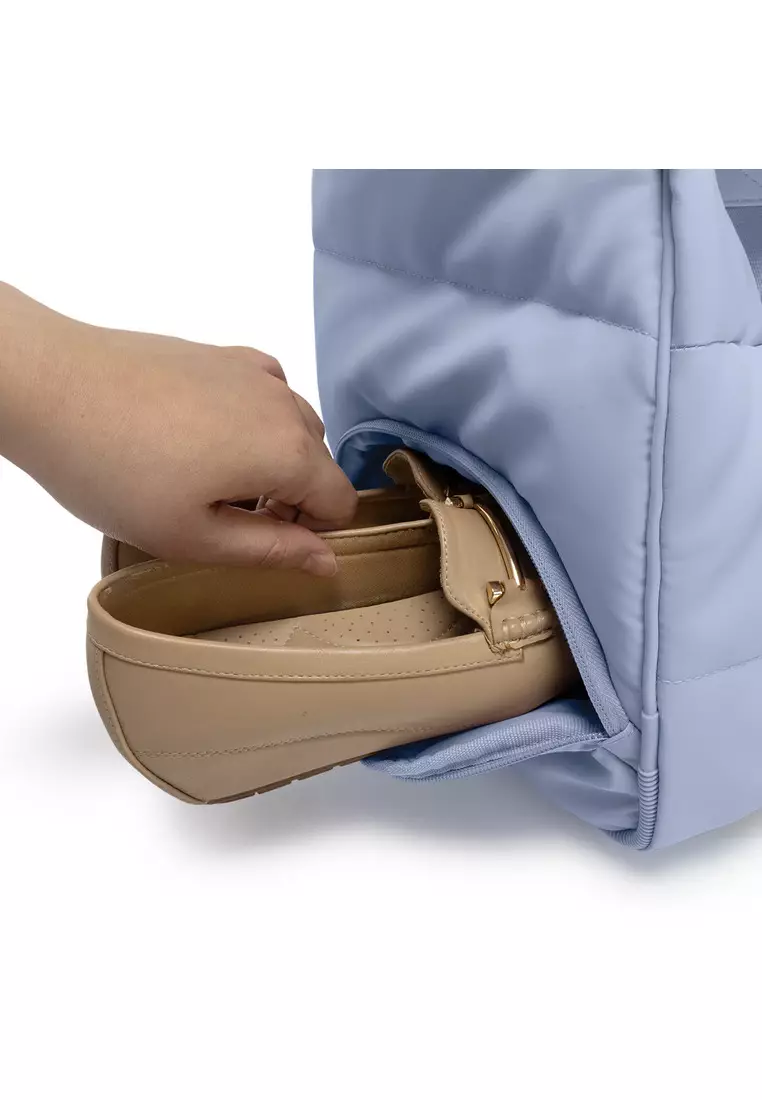 The Puffer Duffel  - Blue