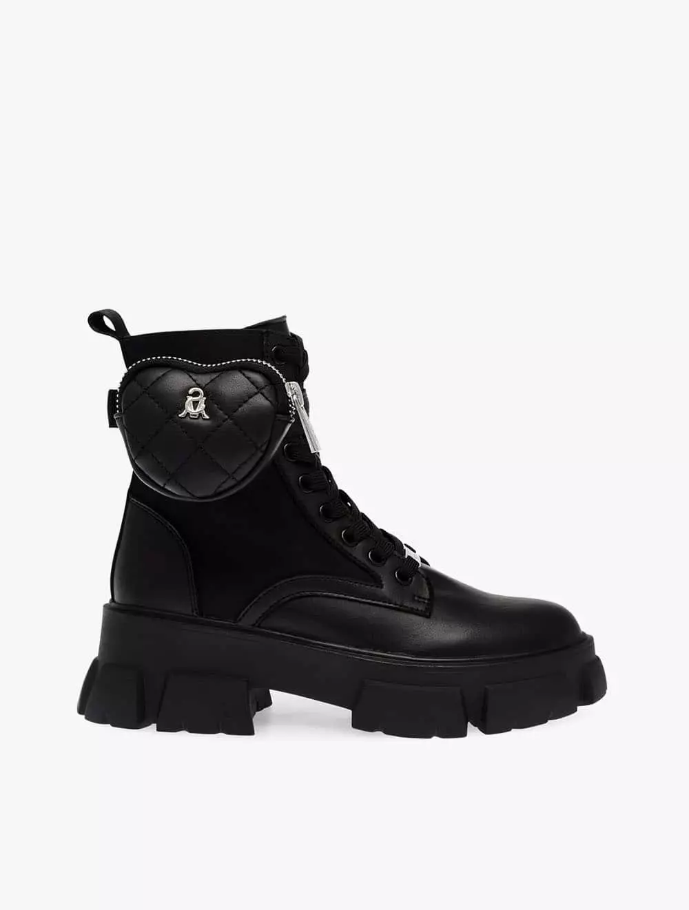 Steve madden trek black sale leather