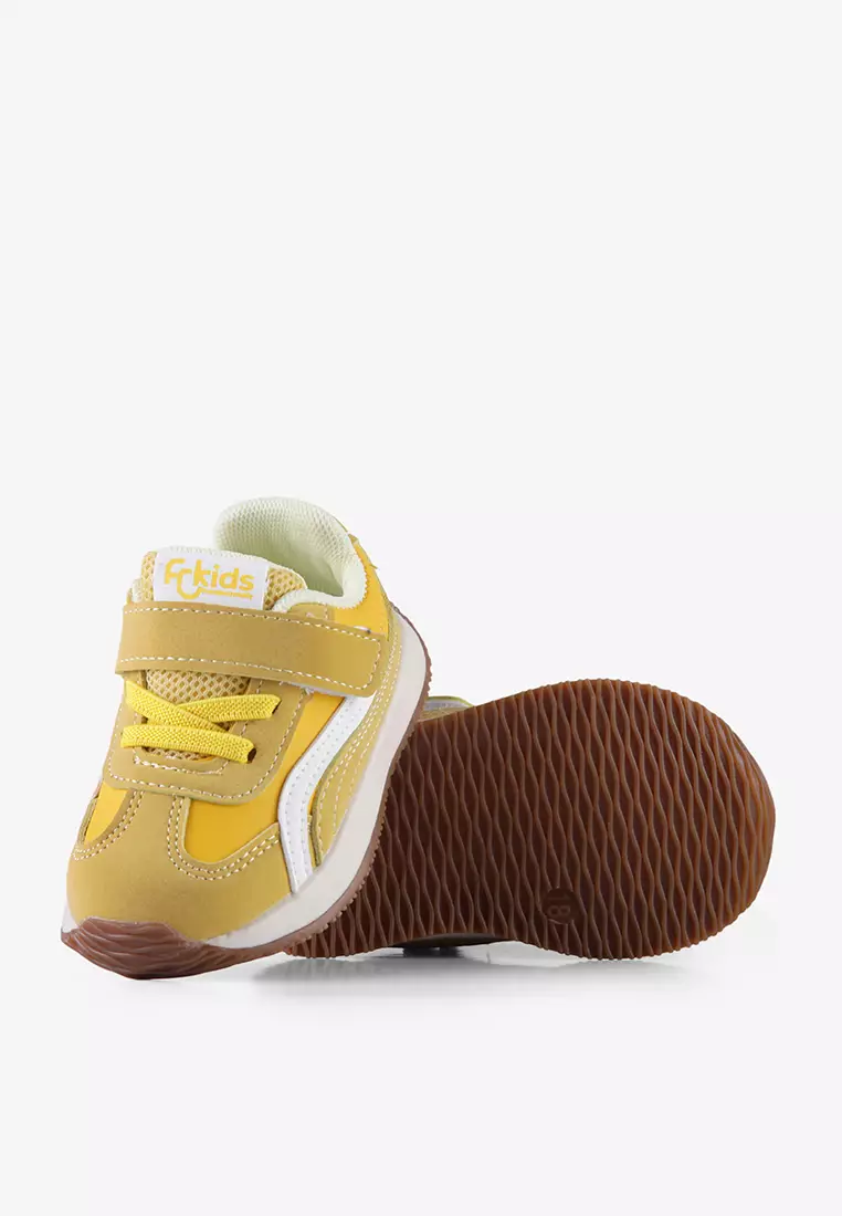Sepatu Sneakers Anak sporty Prewalker Pink Kuning A.Edgar