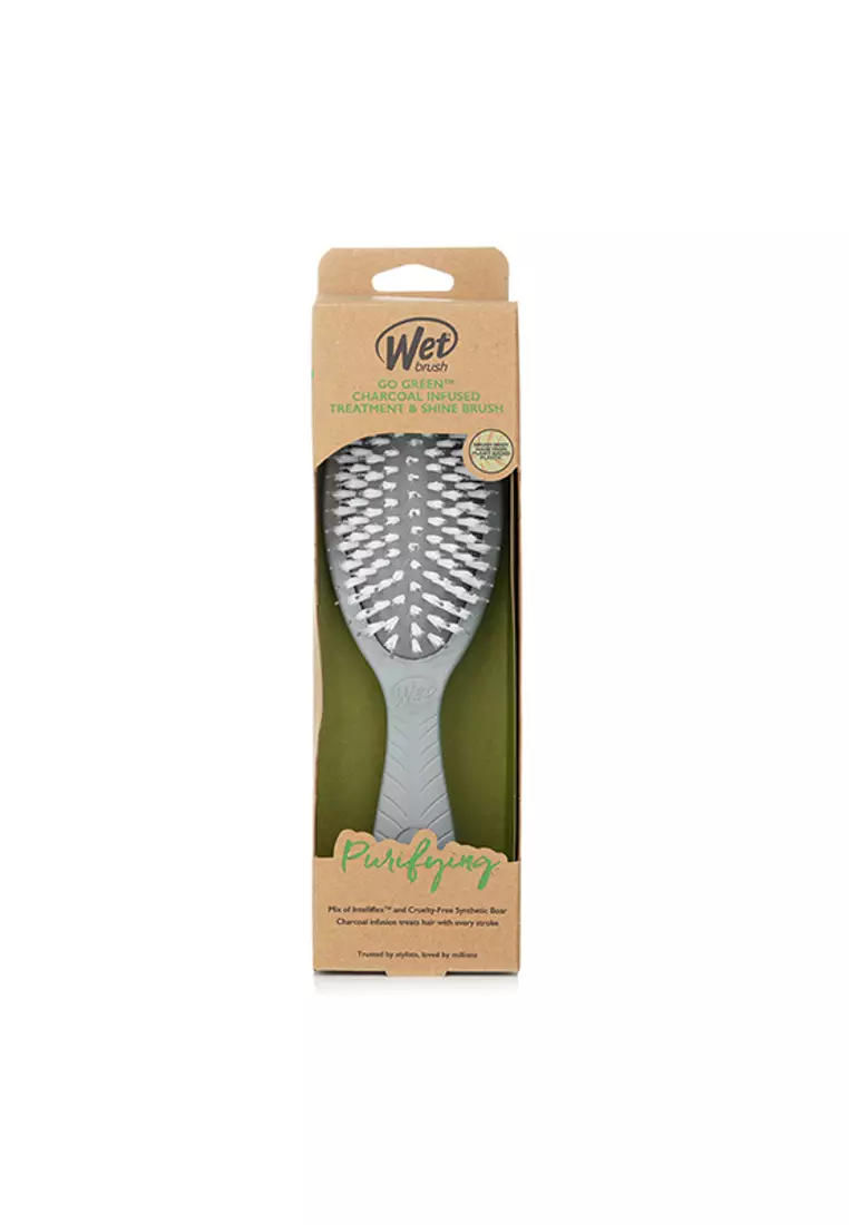 Buy Wet Brush Wet Brush Go Green Charcoal Infused Treatment & Shine Brush 1pc 2024 Online
