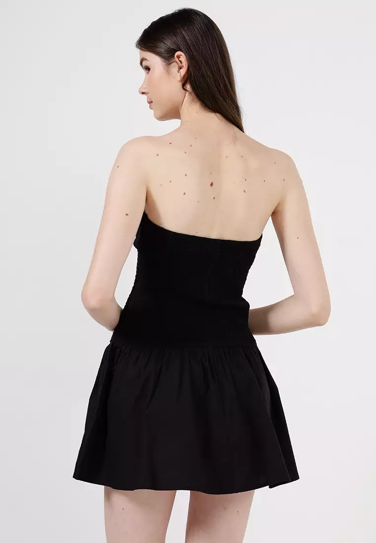 Shirred Tube Mini Dress