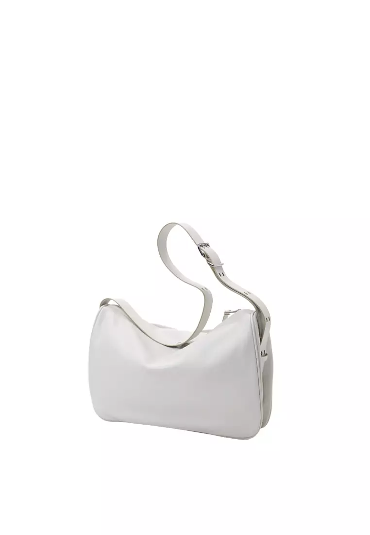 Slip Pockets Shoulder Bag - Off White