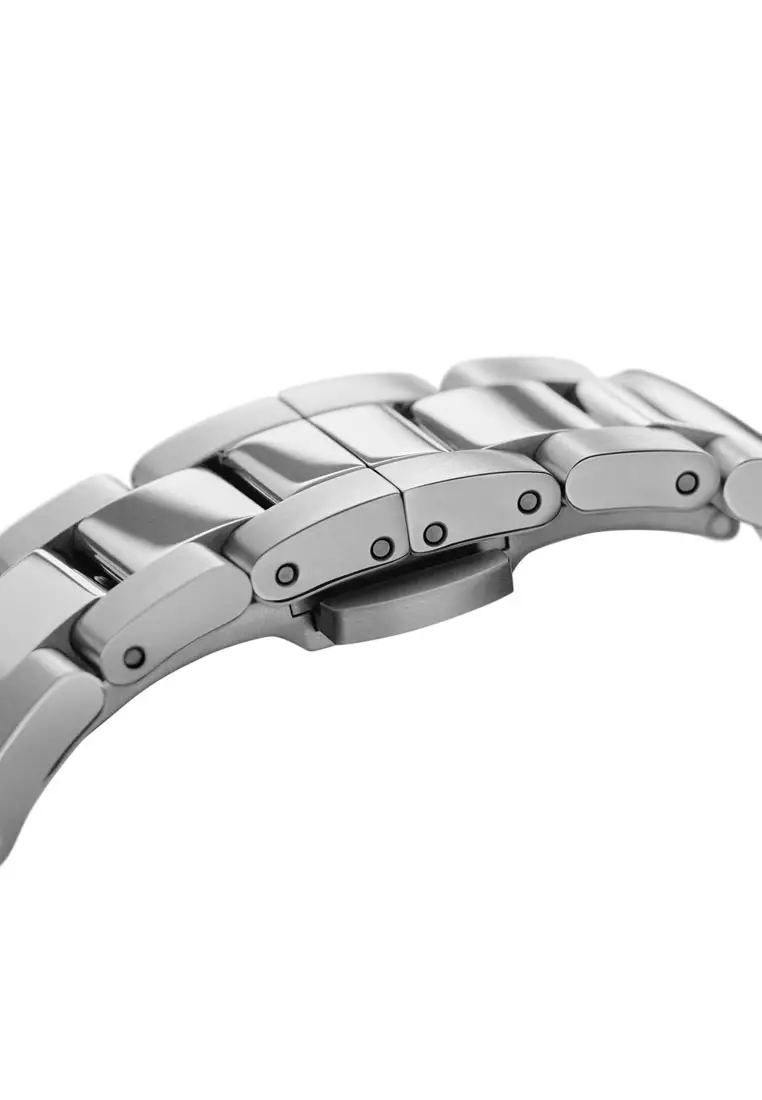 Iconic Link Black Dial 40mm Men's Stainless Steel Watch with Link Strap - Sliver - 男士手錶 男錶 Watch for men - 丹尼爾惠靈頓DW OFFICIAL