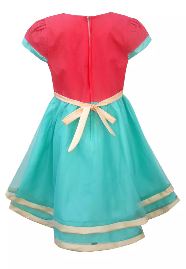 Two Mix Dress Anak Perempuan Fashion Motif Nonik Cantik Usia 1-12 4113