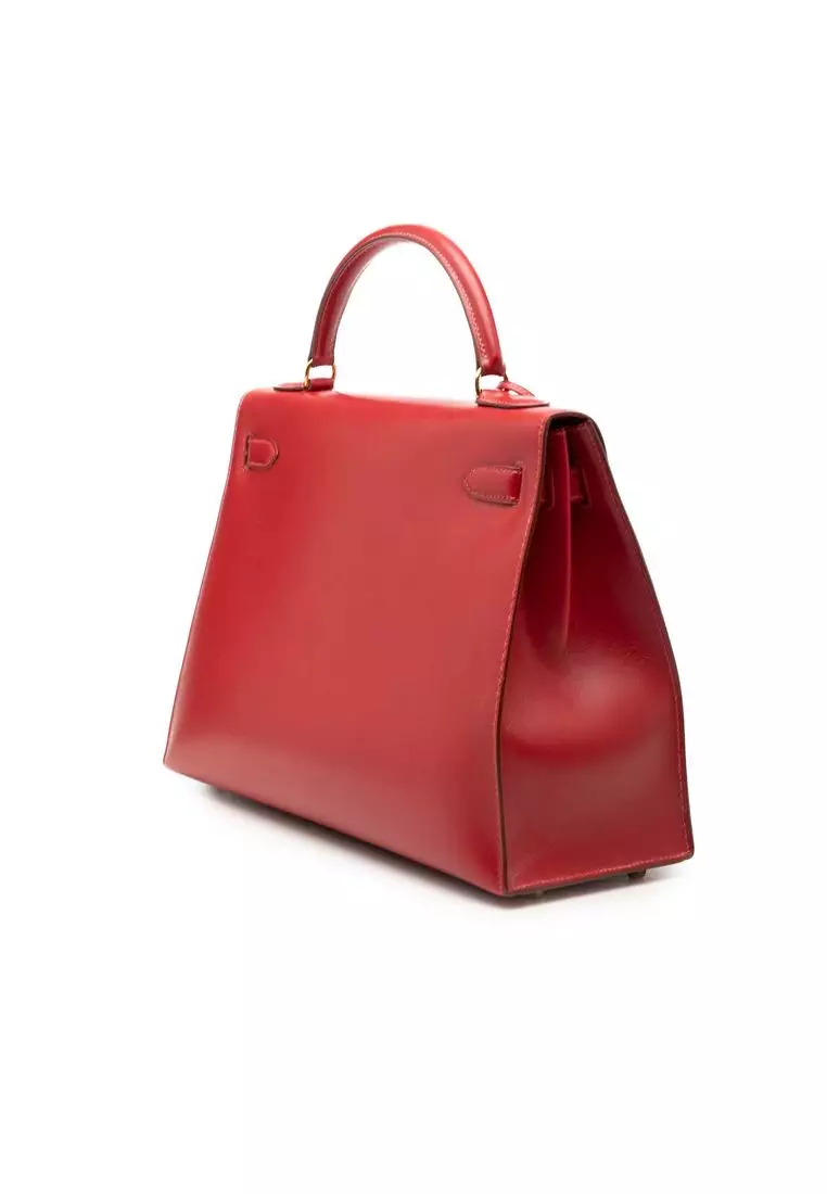 Pre-Loved Hermès Box Calf Kelly Sellier 32