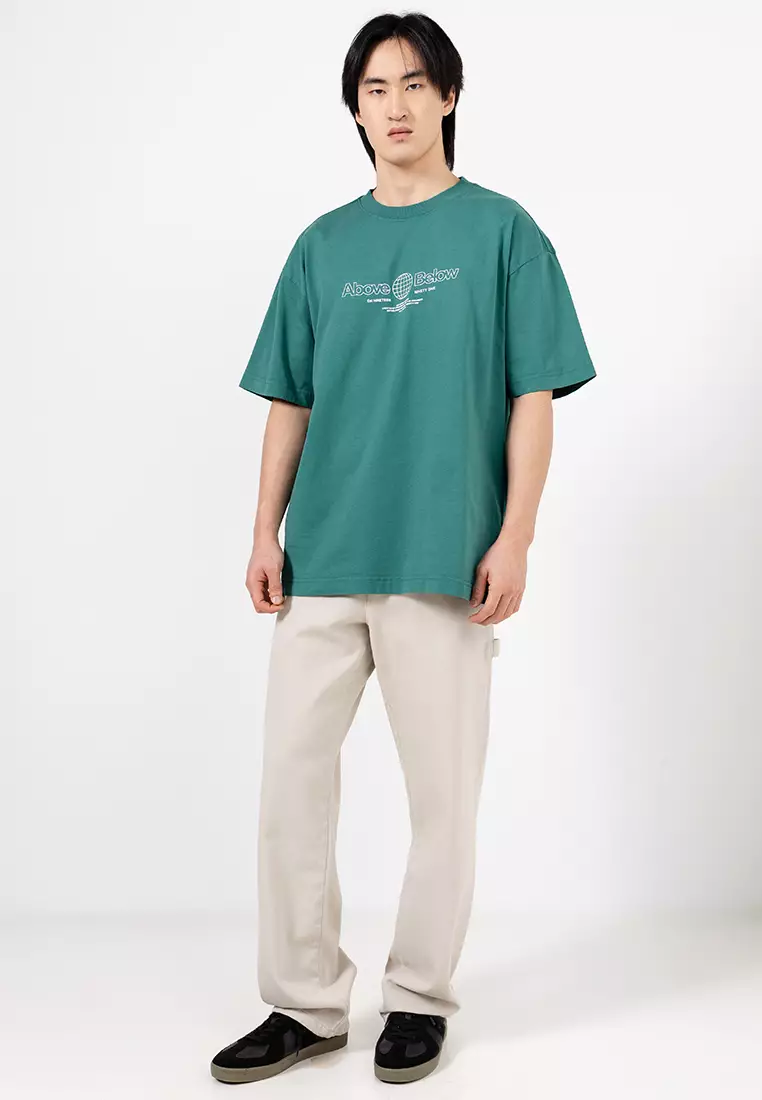 Box Fit Text T-Shirt