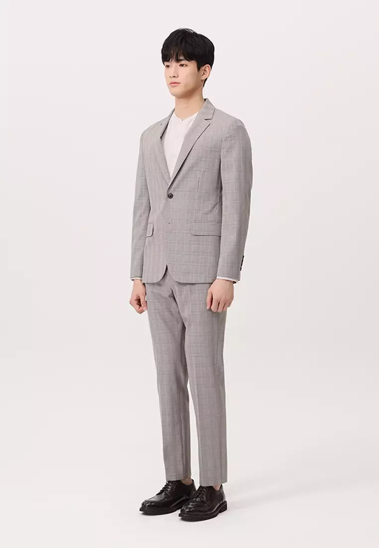 Buy MINDBRIDGE Glen Check Jacket - Setup Suit Male MVJK2103 Online ...