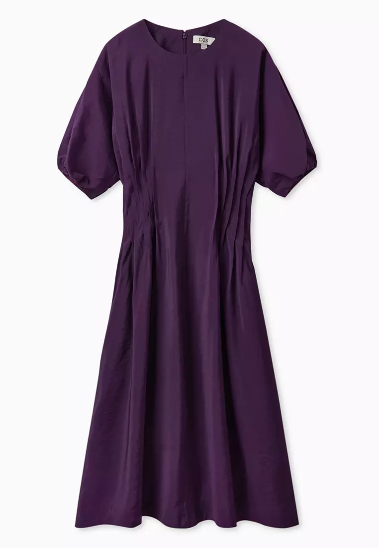 cos purple dress Mini Dress Cos Purple Dress Buy COS Puff-Sleeved Midi Dress 2025 Online  ZALORA Philippines