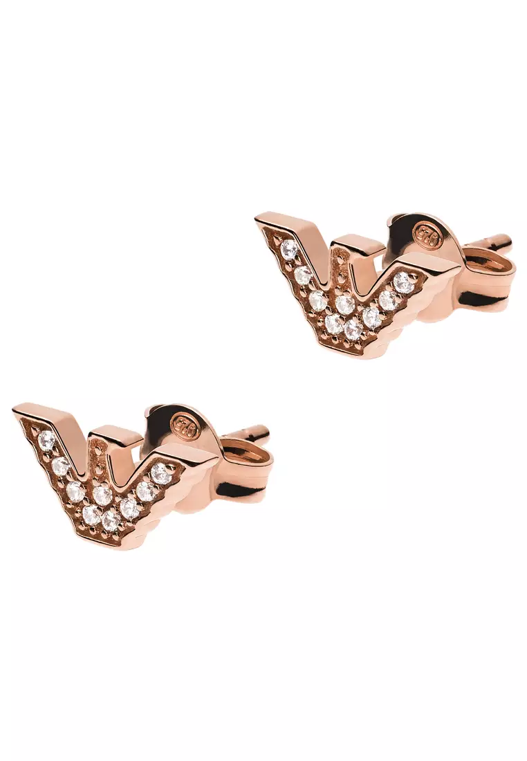 Gold new arrivals armani earrings