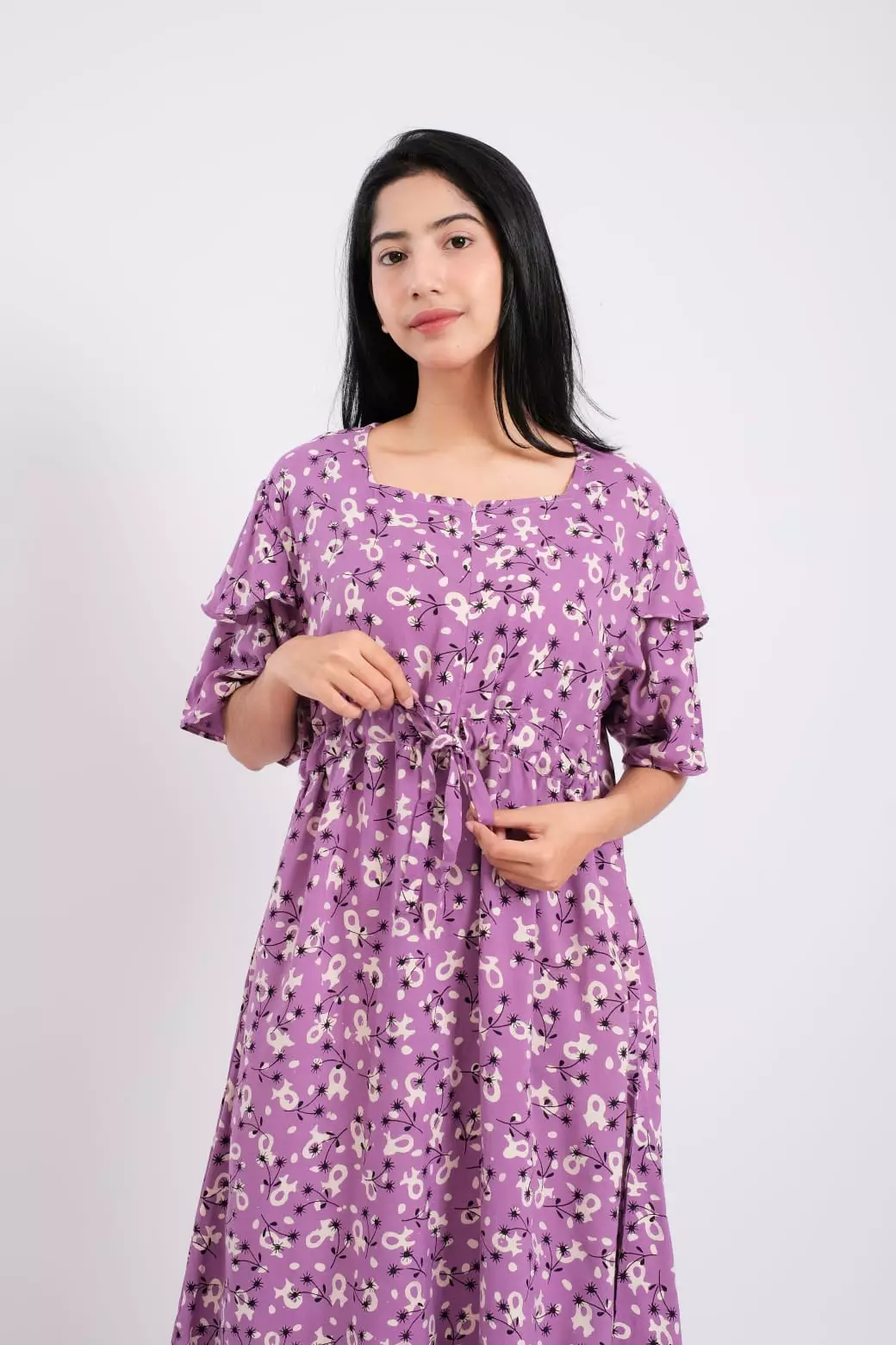 Homedress Daster Wanita Palmae Purple
