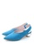 PRODUIT PARFAIT blue Clear Heel Pointed Toe Suede Pumps 9A50CSHE7186D6GS_6