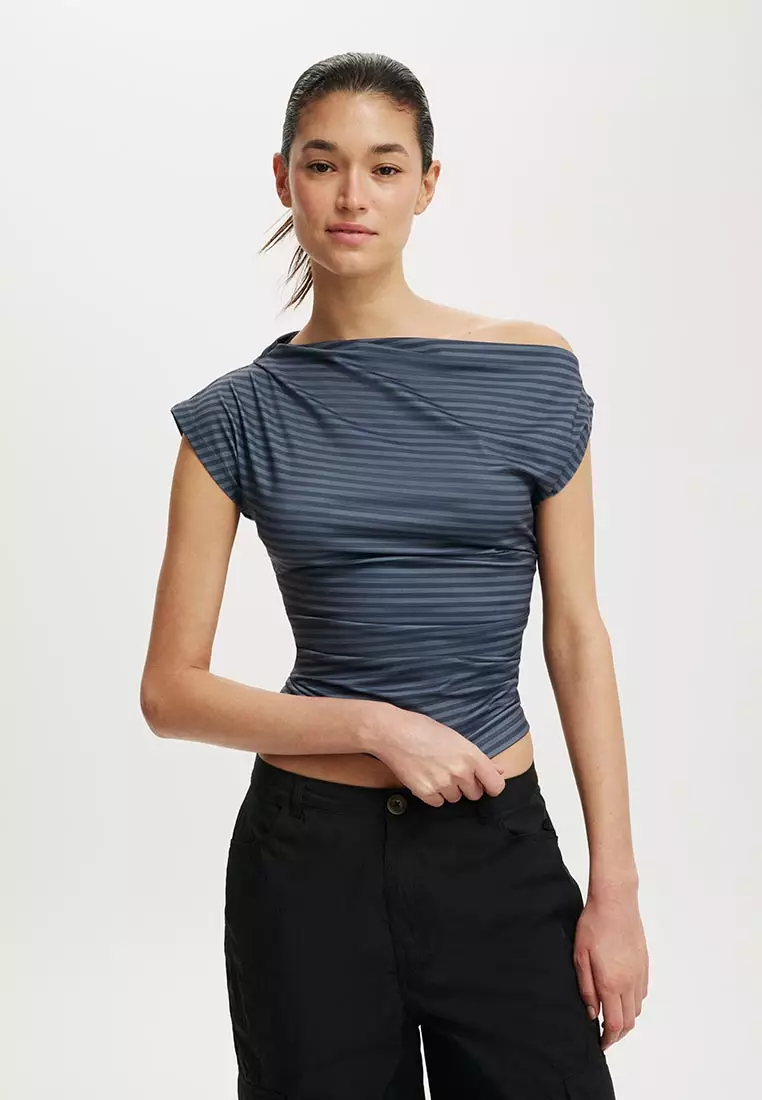 Georgie Off Shoulder Short Sleeves Top