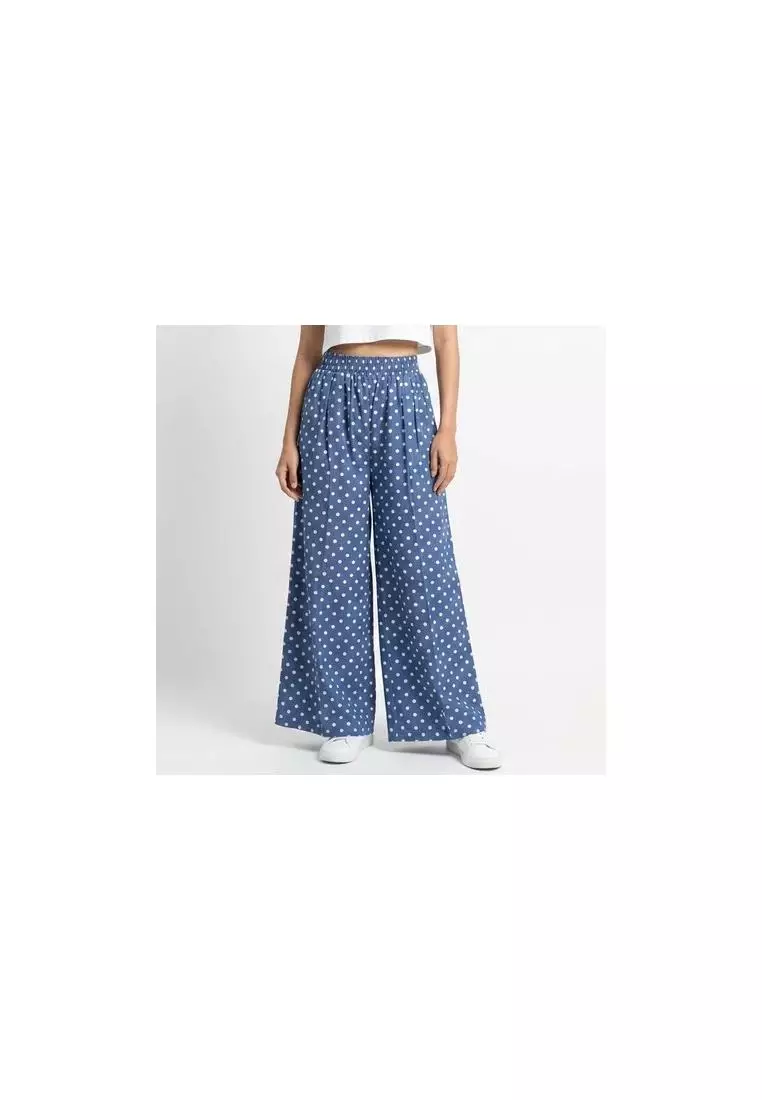 Celana Panjang Wanita - Polka Dot Wide Leg Pants