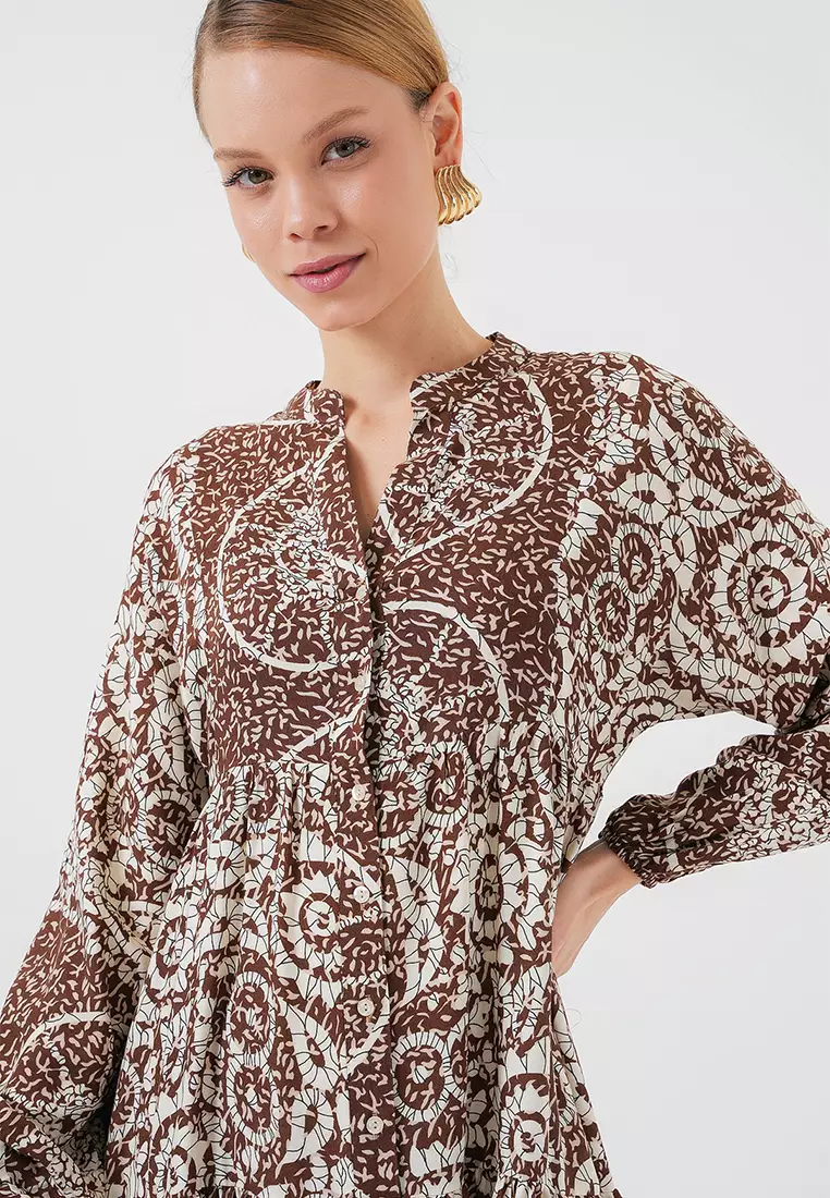 Modest Printed Maxi Dress