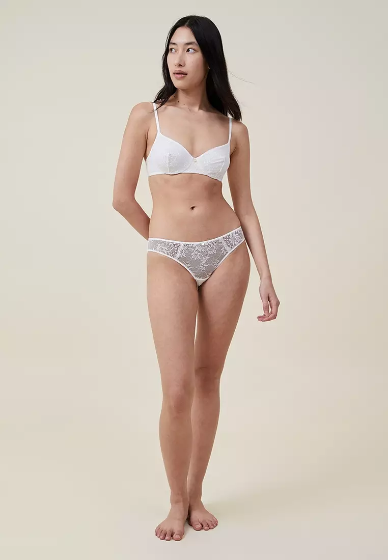 Buy Cotton On Body The Body Lace Underwire Bra in Cream 2024 Online