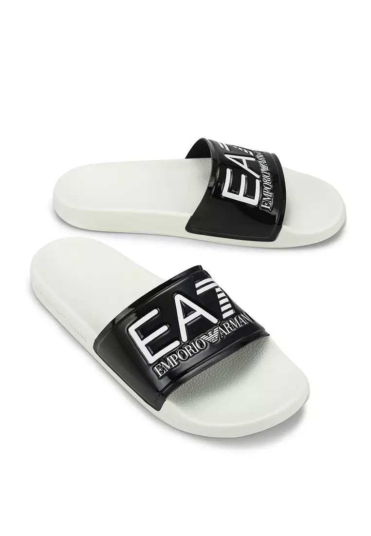 White ea7 new arrivals sliders