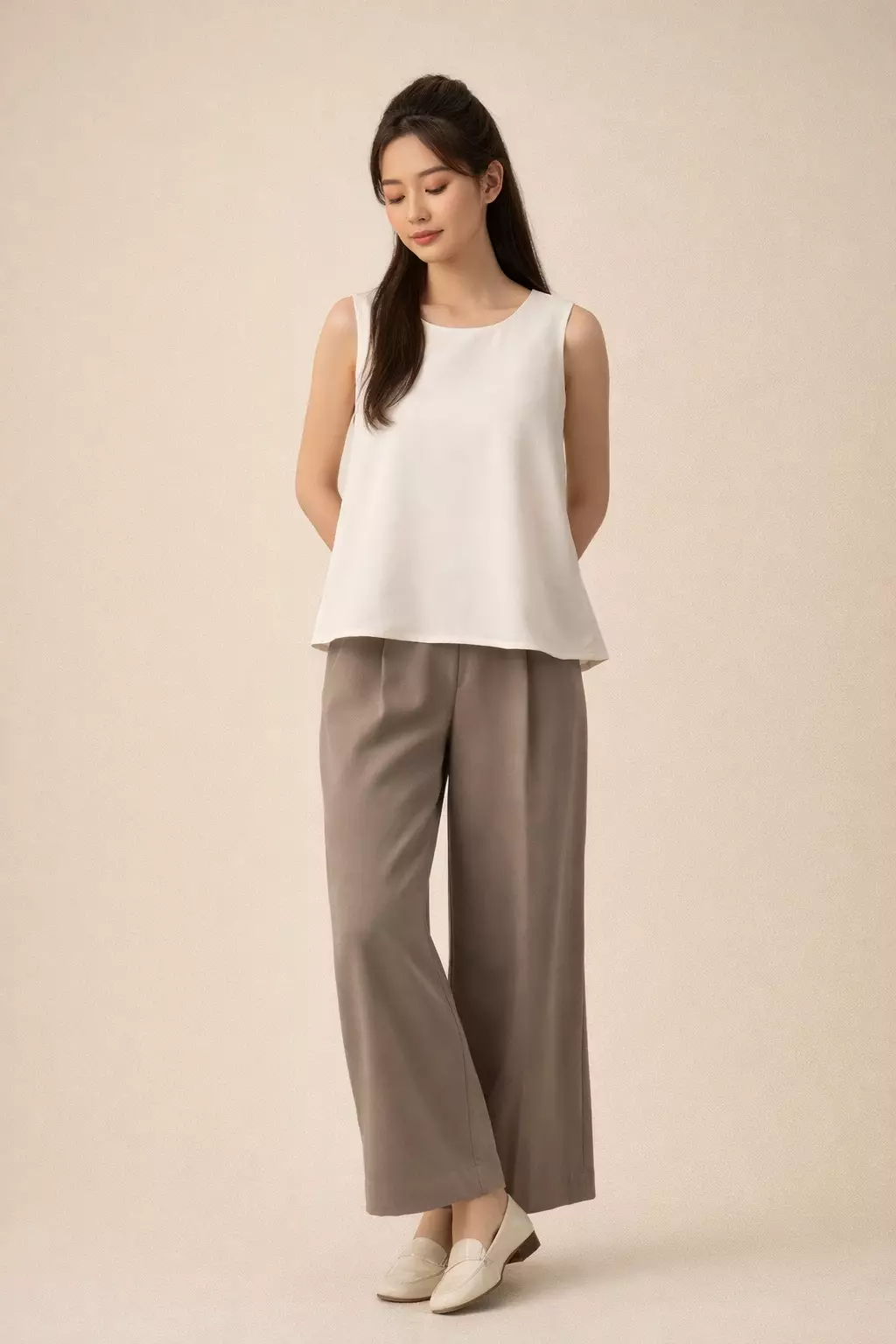 Rasha Blouse With Lace In Off White