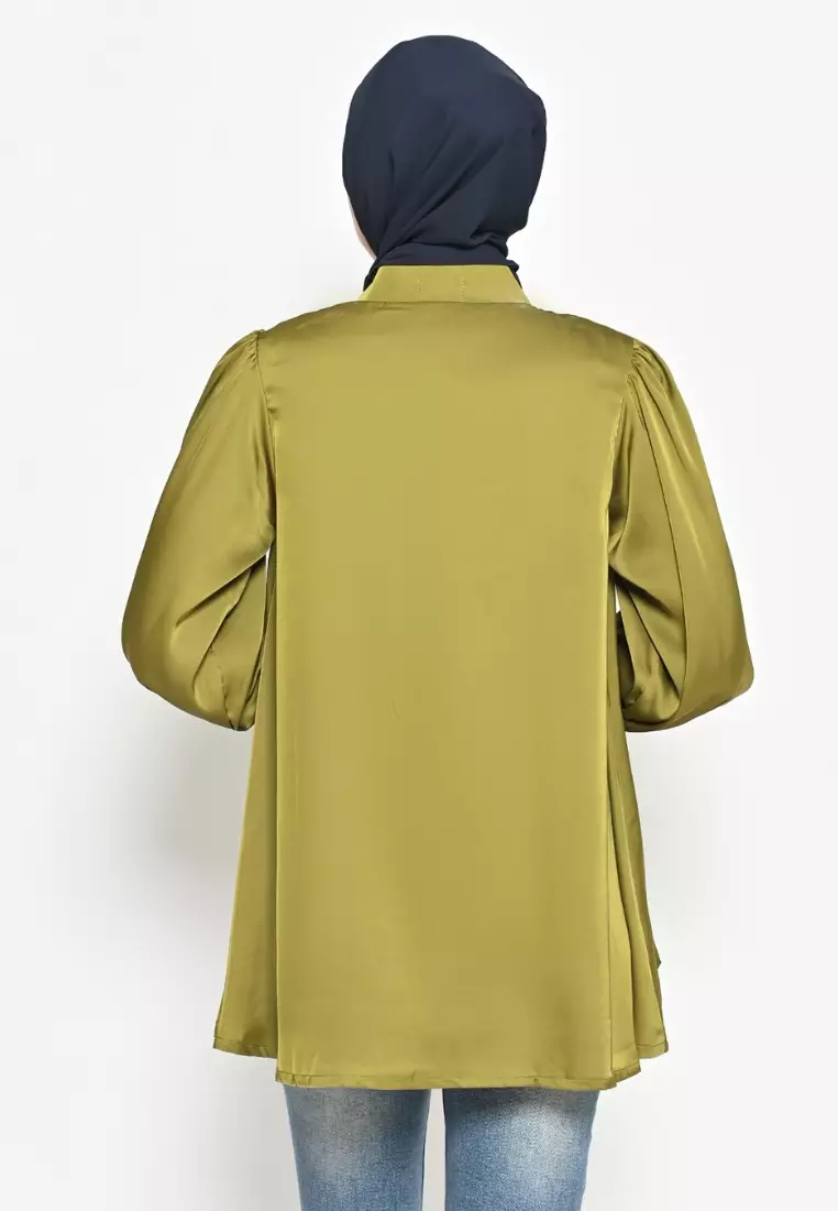 Jasmina Embroidery Blouse Lime