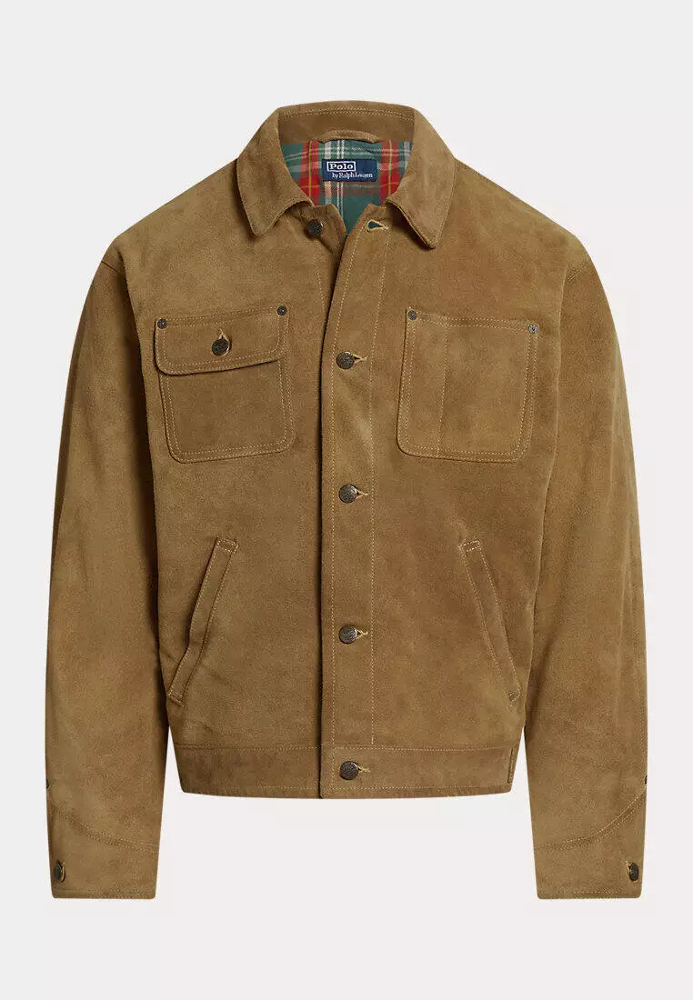 Buy Polo Ralph Lauren Suede Jacket 2026 Online | ZALORA