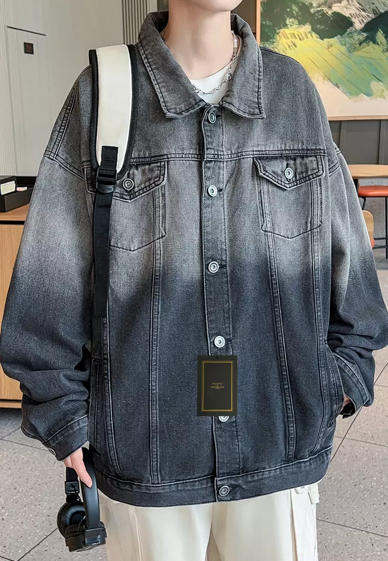 復古水洗牛仔外套 LK-HTS612