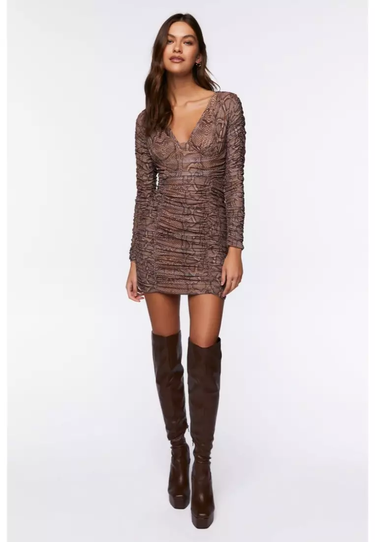 Snakeskin dress forever 21 store