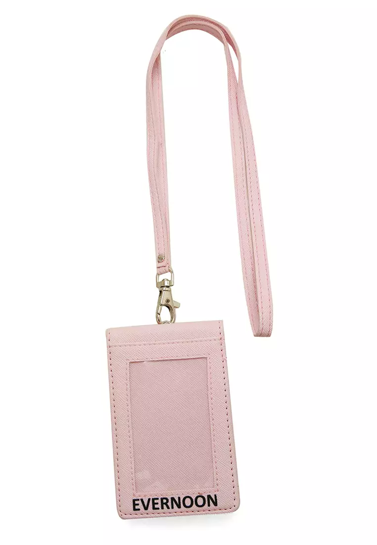 Azka Card Holder Two Side Bentuk Simple dan Minimalis - Pink Muda