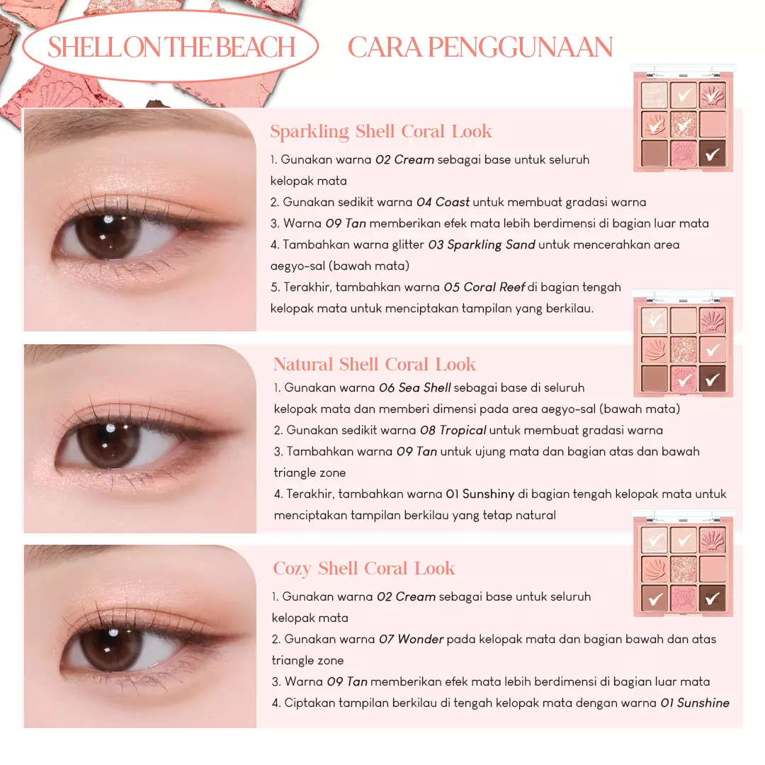 Holika Holika My Fave Mood Eye Palette (Like Shell Collection) 07 Shell In The Sea | Eyeshadow