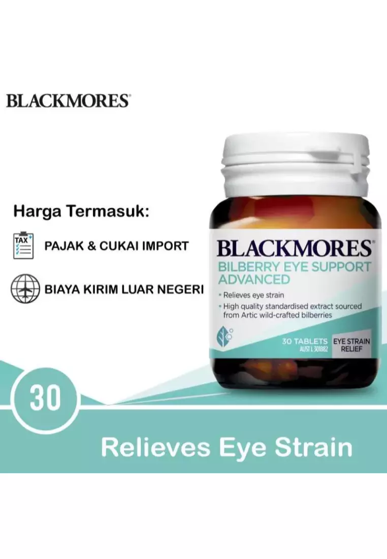 Blackmores BLACKMORESBilberry Eye Support ADVANCED 30 capsules 2023