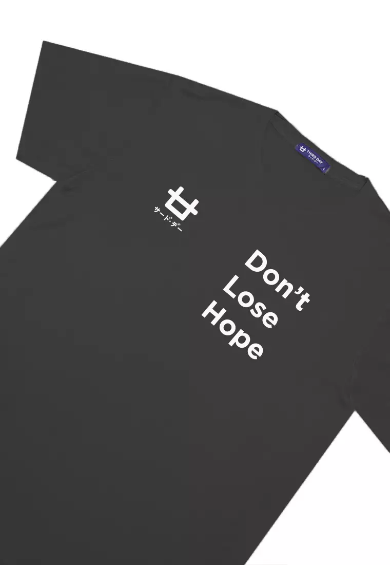 MTM64 kaos pria beige instacool don't lose hope abu