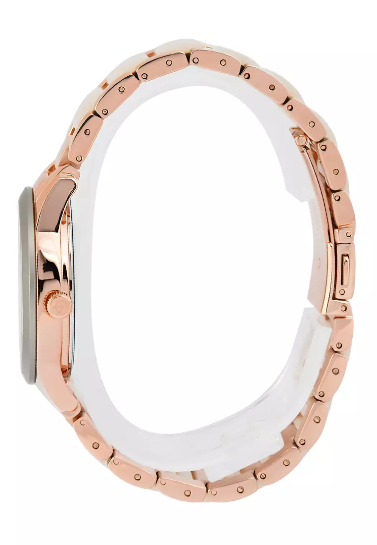 Jam Tangan Wanita Alexandre Christie Multifunction AC 2B01 BFBRGSL Rosegold White - Ceramic
