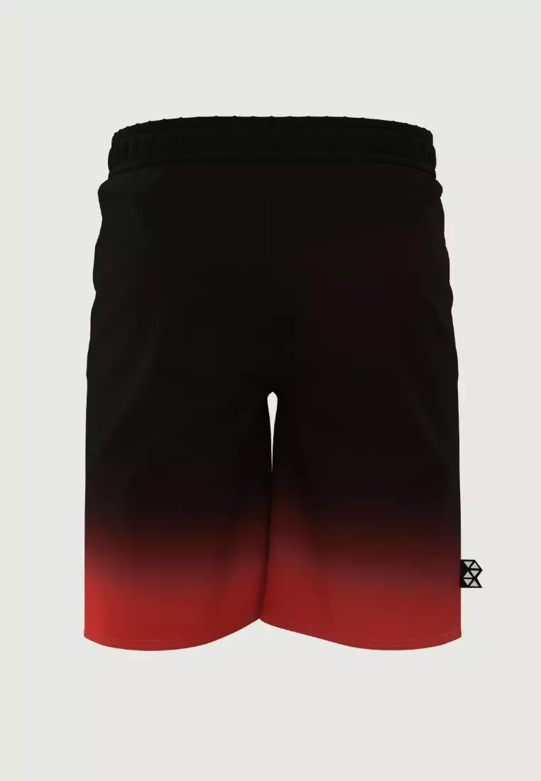 City Light Orange Drawstring Elastic Waistband 20" Boardshorts