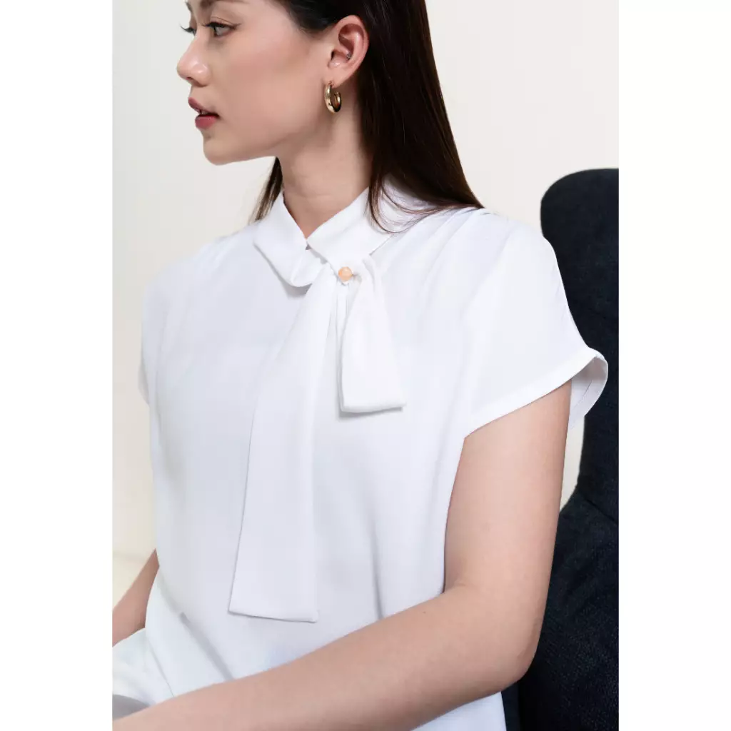 Urban Exchange Savana White Blouse - Atasan Blouse Formal Warna White