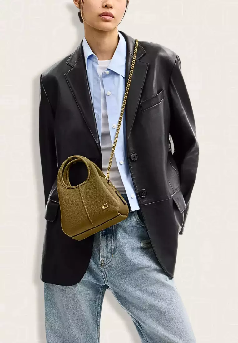 Coach Lana Shoulder Bag 19 Muted Olive