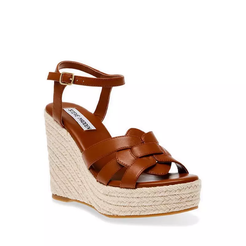 Steve Madden WITTY Women's Sandal Wedges - Cognac