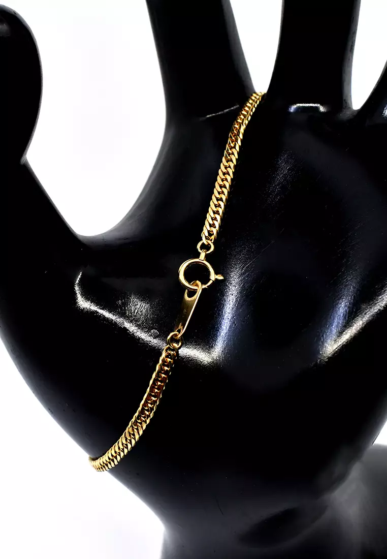 18K Italian Made Yellow Gold Bracelet