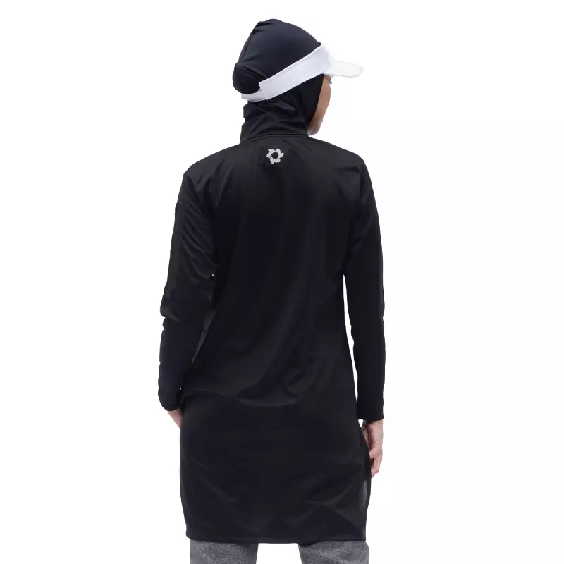 Tiento Aleeya Long Sleeve Dry Fit Zipper Sporty Baju Kaos Olahraga Lengan Panjang Wanita Muslimah Remaja Dewasa Running Fitness Senam Zumba Tenis