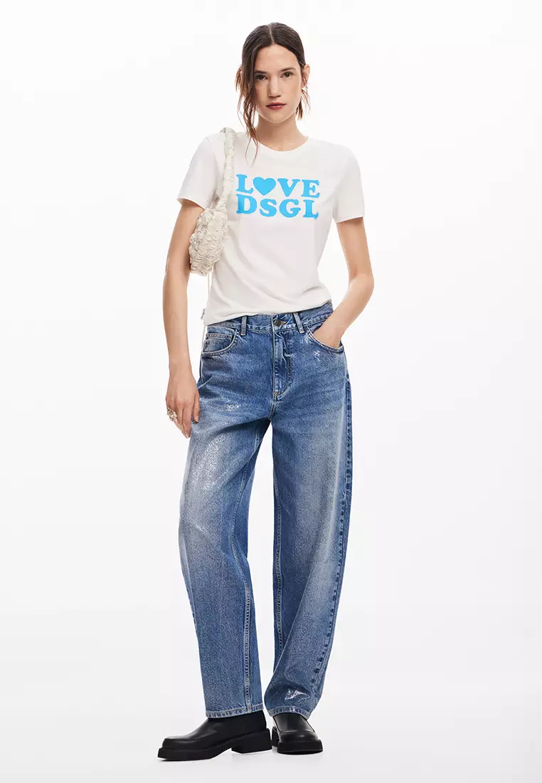 Desigual Woman Love Desigual T-shirt.