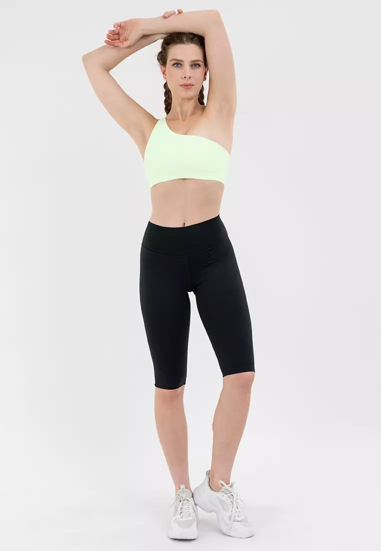 Zenvy Asymmetrical Light-Support Padded Sports Bra