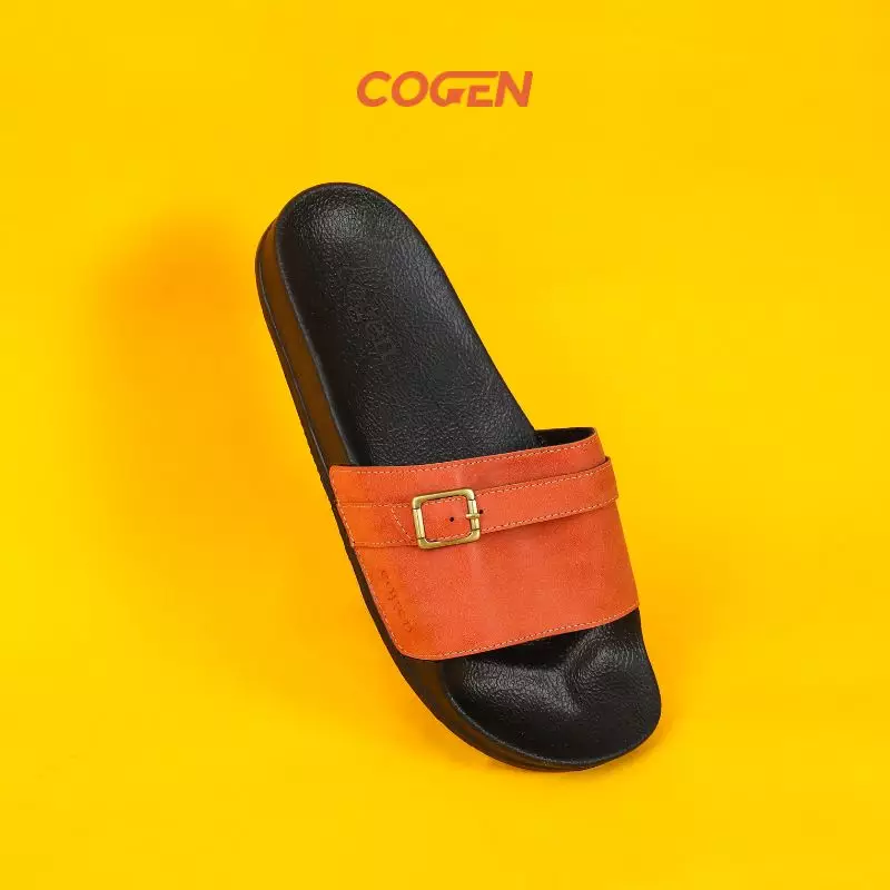 Cogen Sandal Slide Pria Sendal Slop Djani - Orange