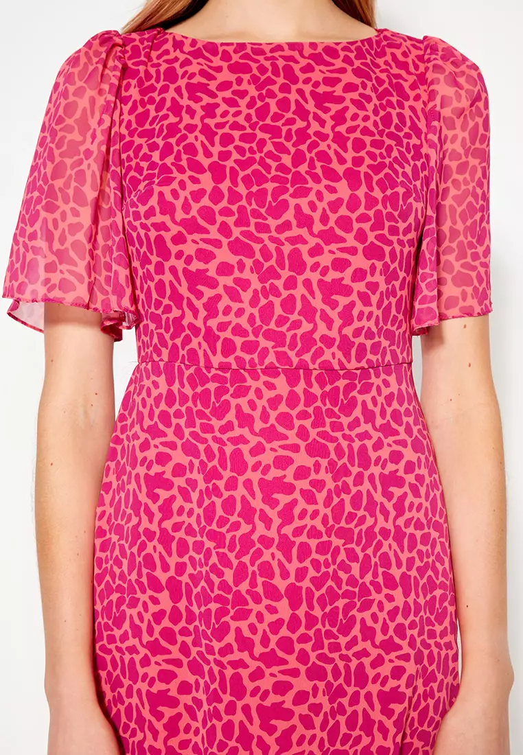 Buy Trendyol Patterned Midi Dress 2025 Online ZALORA