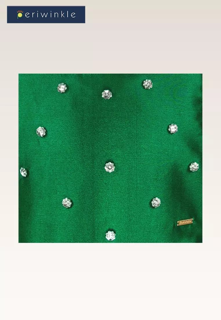 Remi Girls Green Party Dress