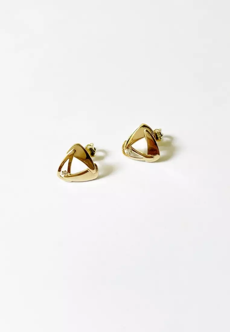 La Cocca 18K Gold Stud Earrings