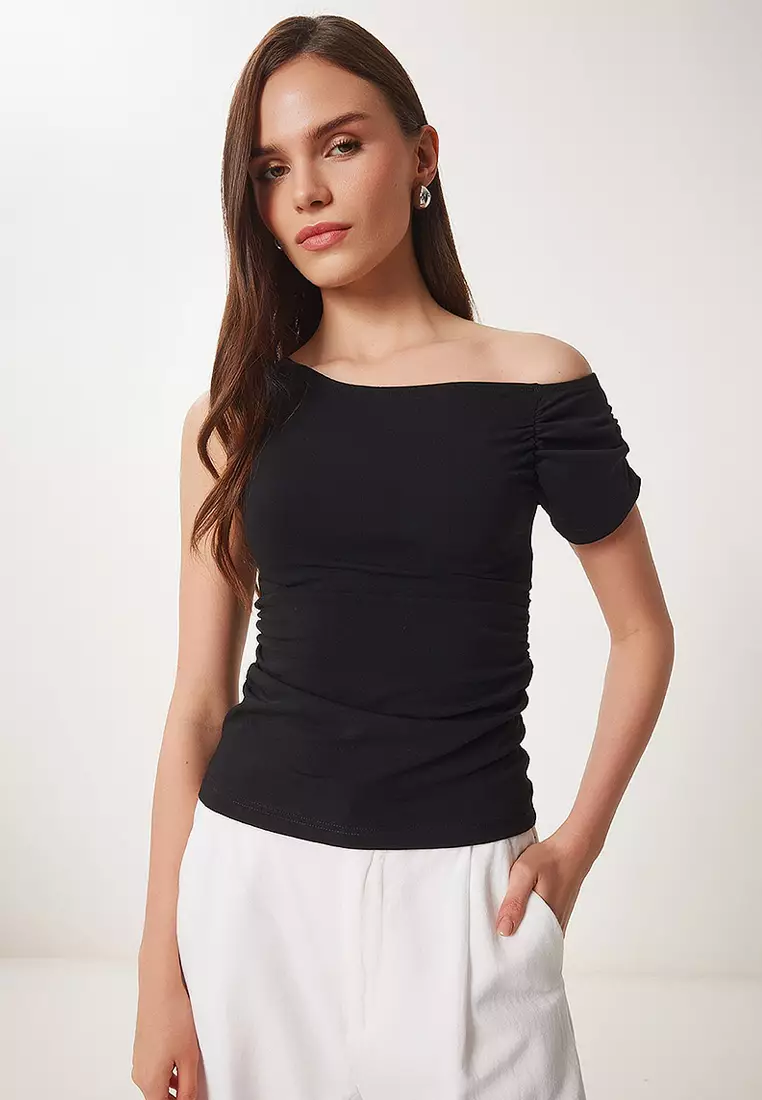 Drawstring Detailed Knitted Blouse